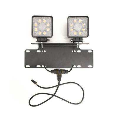 lámpara de trabajo LED de 48W con placa de montaje, 2 unidades Lámpara LED de 24W 6000K con ángulo de apertura de 60