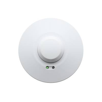 Sensor microondas con sensor de movimiento y crepuscular, montaje en superficie IP20