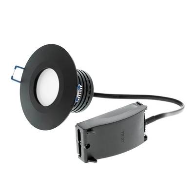 LED downlight ModLed dimmable module 7W, 230V, high CRI98 + ModLed IP54 frame, matte black