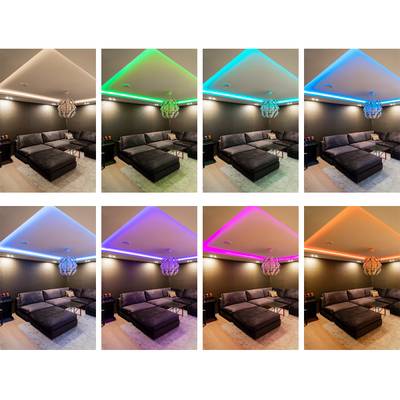 Cinta led RGB+W para crear un ambiente cambiante - 5 metros CAMELEONT SOLO, juego completo de cinta led con mando a distancia