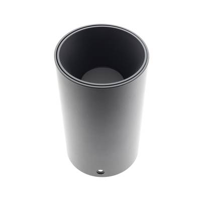 TA-DA portalámpara redondo de superficie + casquillo GU10/MR16, IP21, negro