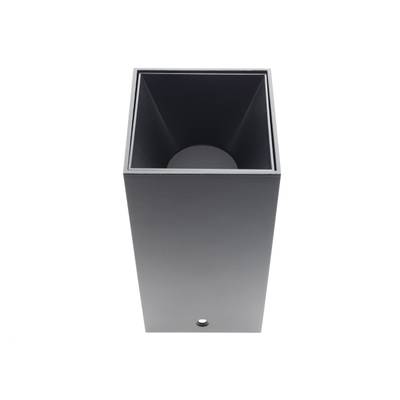 TA-DA portalámpara cuadrado de superficie + casquillo GU10/MR16, IP21, negro