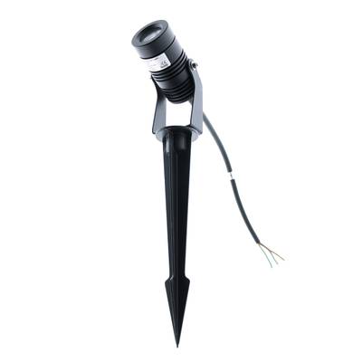 LED TILT orientable suelo/techo/pared, 3000K, 2W, CRI96, IP65, negro mate