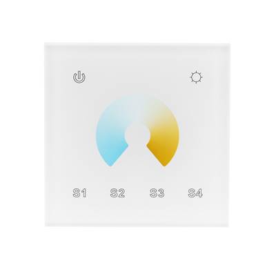 Regulador/controlador de pared LED para luminarias led 12-24V CCT, max. 400W