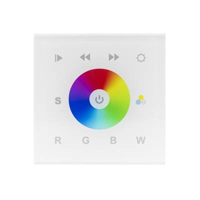 Regulador/controlador de pared LED para luminarias led RGBW 12-24V, máx. 400W