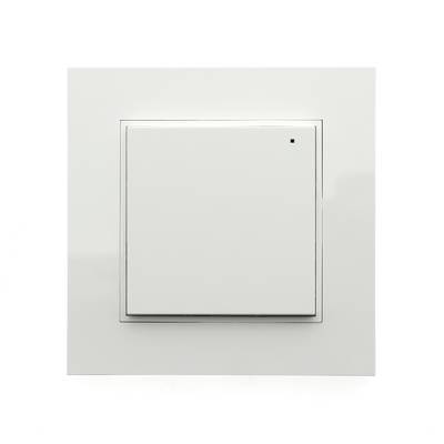Dimmer LED inalámbrico - VaLO Zigbee, pulsador vertical de 1 pieza, blanco