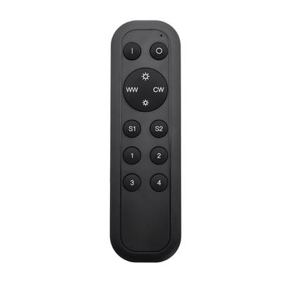 Dimmer LED inalámbrico - VaLO Zigbee, control remoto CCT de 4 grupos, negro