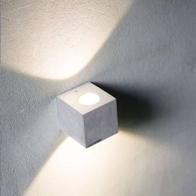 LED SINGLE LAMP CUBIC 2, 3000K, 2x3W, CRI90, IP21, aluminio cepillado