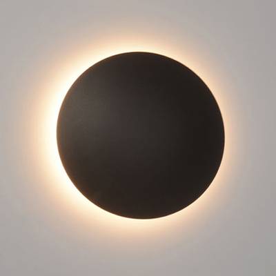 LÁMPARA DE PARED LED ECLIPSE 30 cm, temperatura de color regulable, regulable, 15W, CRI85, IP21, negro mate