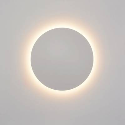 LÁMPARA DE PARED LED ECLIPSE 15 cm, temperatura de color regulable, regulable, 10W, CRI85, IP21, blanco mate