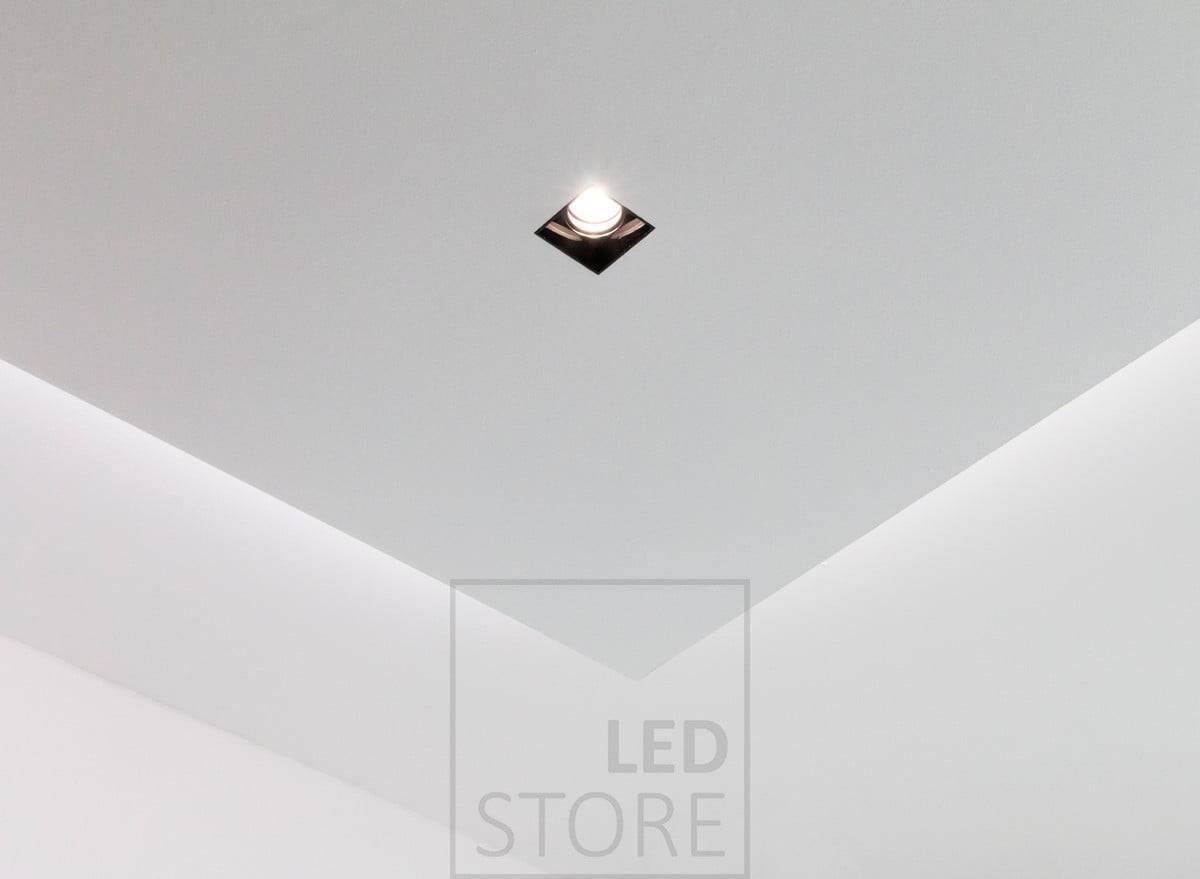 El Led PIILO spot es una luminaria de escayola que crea un aspecto arquitectónico y hotelero. Ledstore.fi