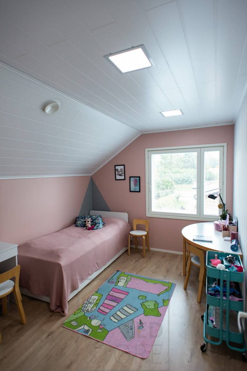 La iluminación controlada por temperatura de color también puede ajustarse al nivel justo para reproducir los colores del interior como se desee. Ledstore.fi