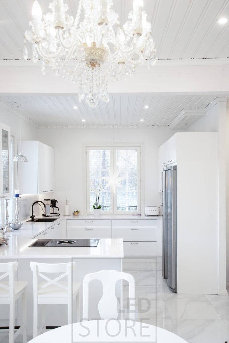 Iluminación de cocinas con focos. Ledstore.fi