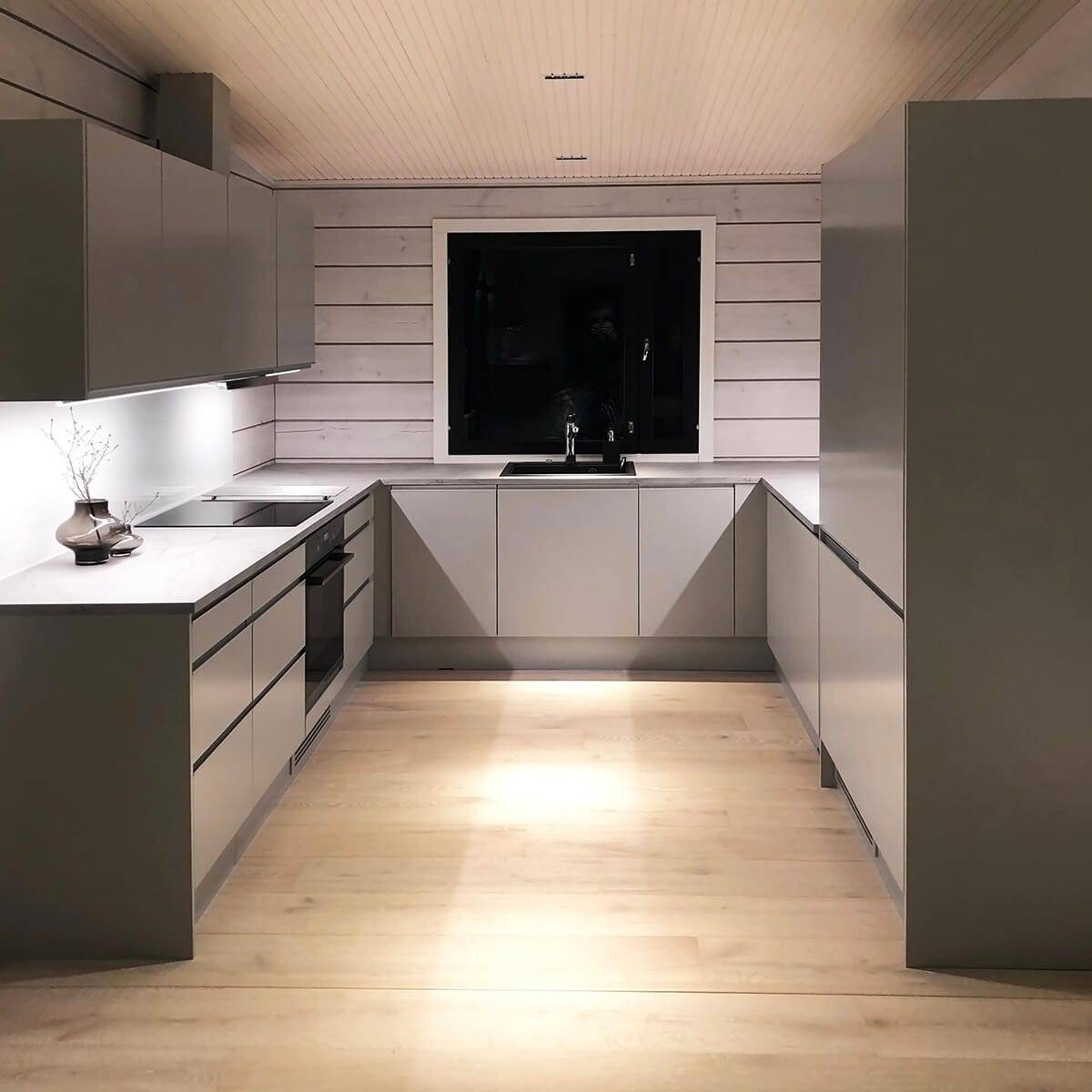 Para el diseño de la iluminación, también era necesario un dibujo a escala de la cocina