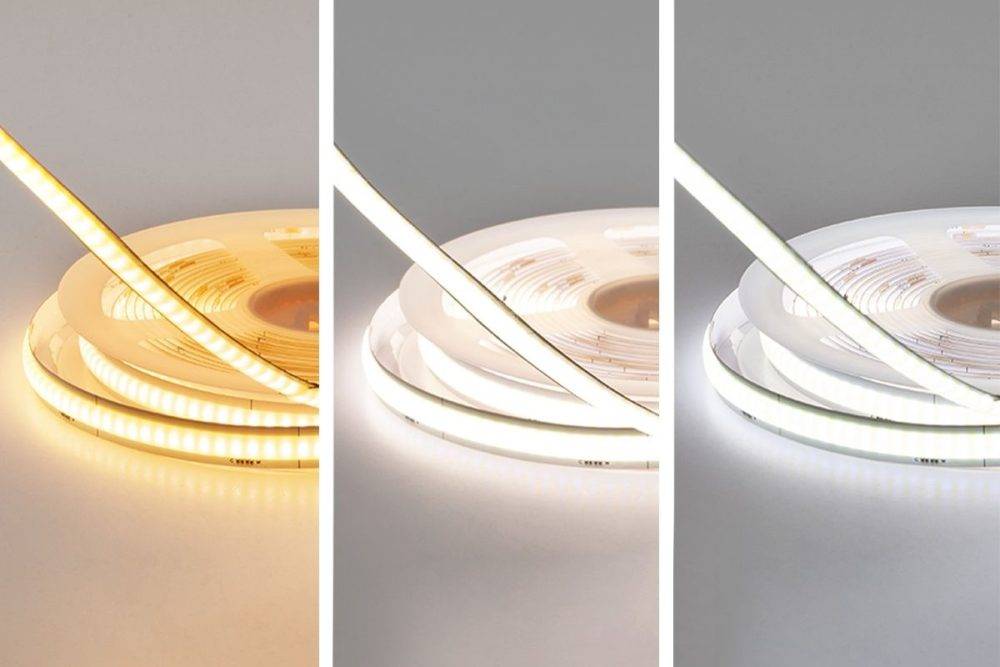 Cinta led CCT con diferentes temperaturas de luz