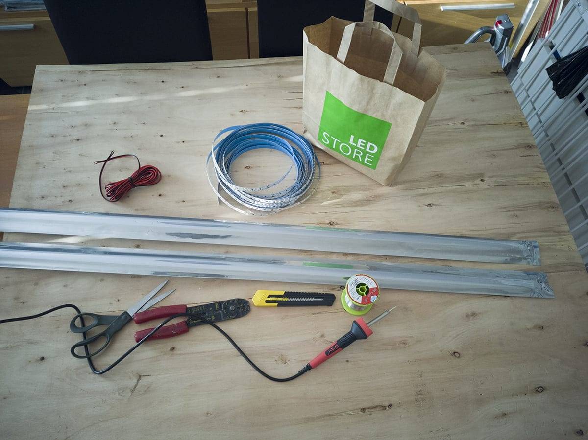 Accesorios para iluminación de peldaños.