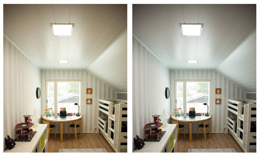 Habitación infantil cálida o fría - Luces CCT