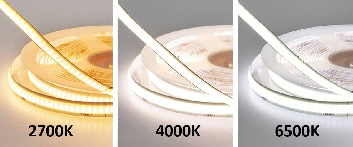Tira de luz led con diferentes lecturas kelvin Solo CCT