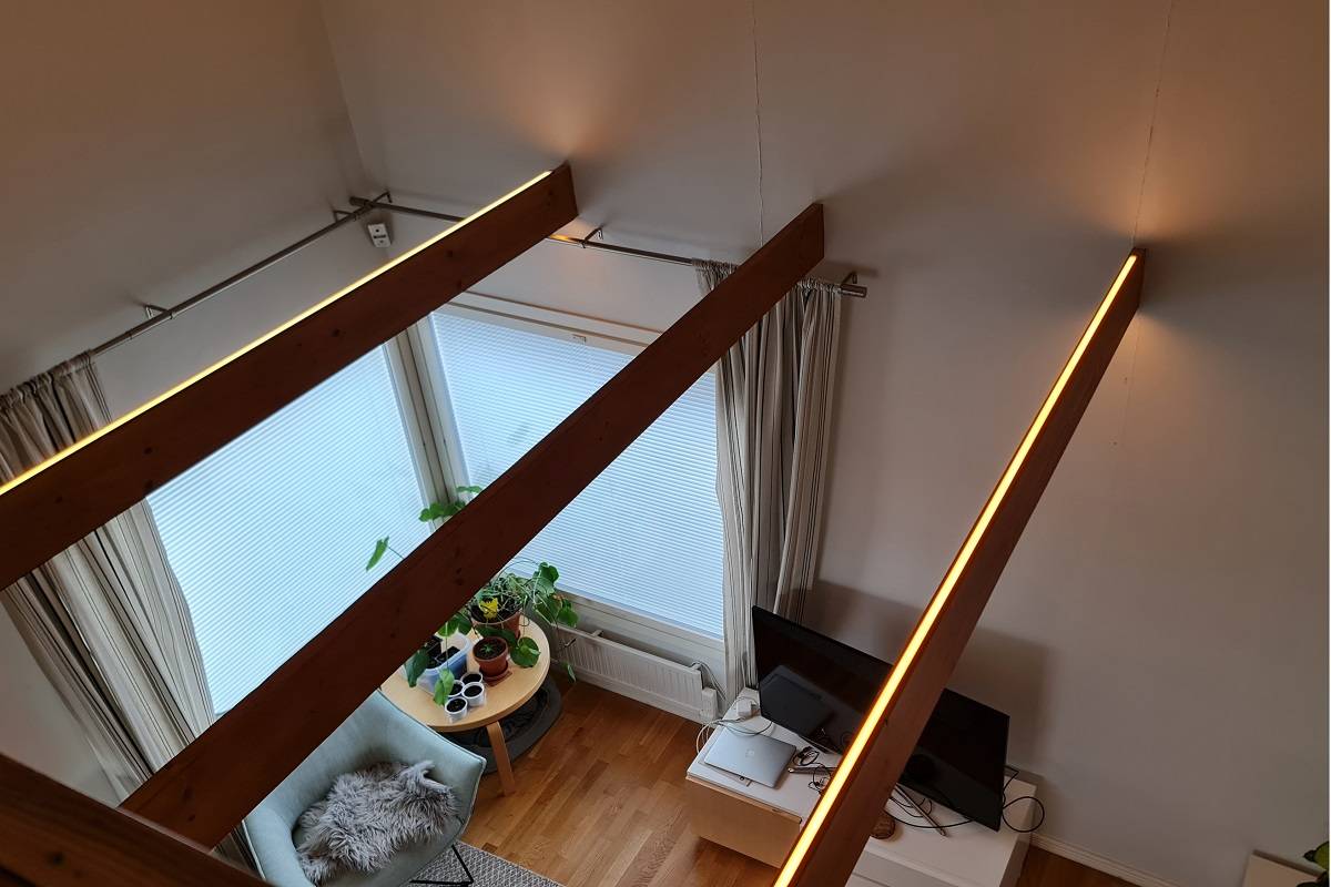 Tira de luz led para salón haz, luz indirecta en salón imagen principal