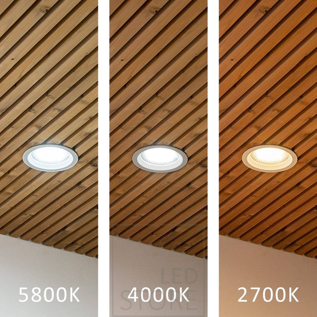 Emisor profundo en tira de techo EYE con control continuo de la temperatura de color (CCT). Ledstore.fi
