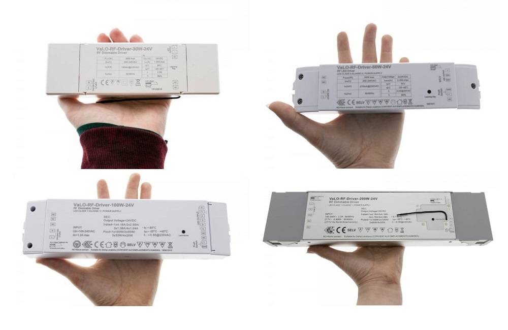 La potencia de la tira de LED también afecta al tamaño del transformador