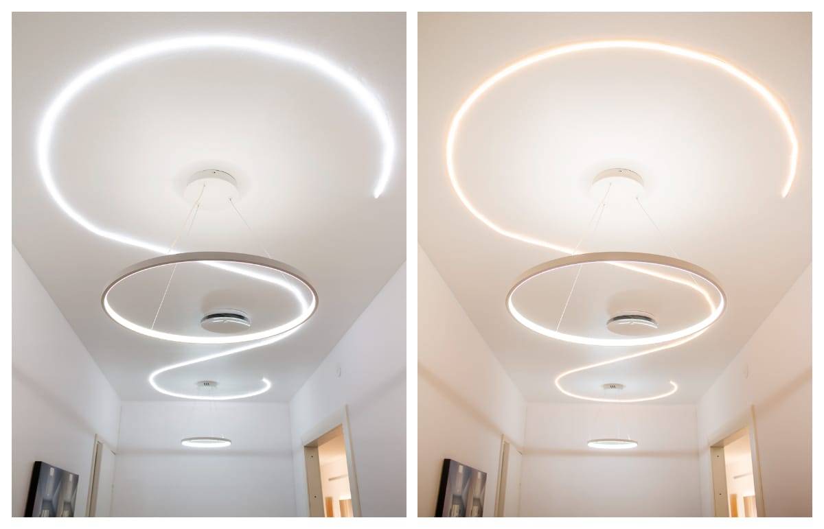 Como puedes ver, ¡las formas curvas con LED funcionan bien!