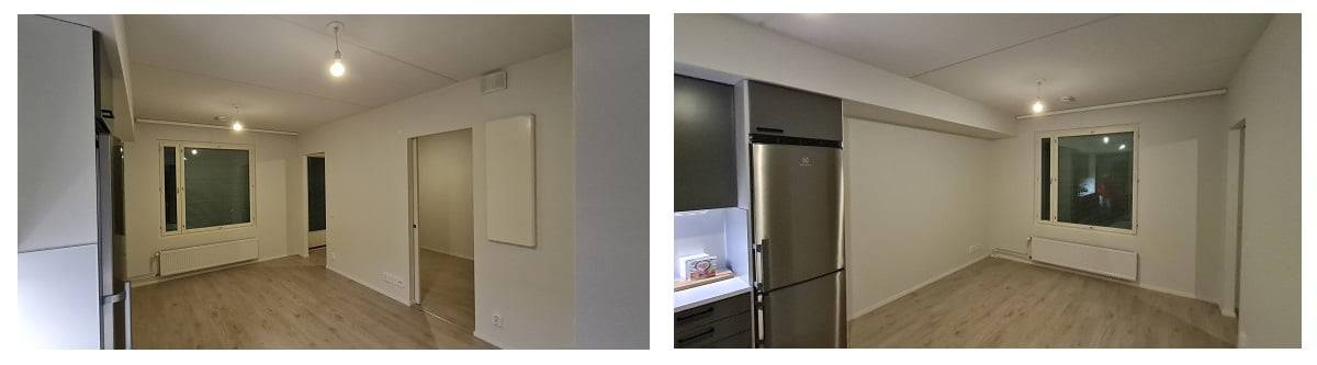 hacer luz indirecta, salón en la línea de base