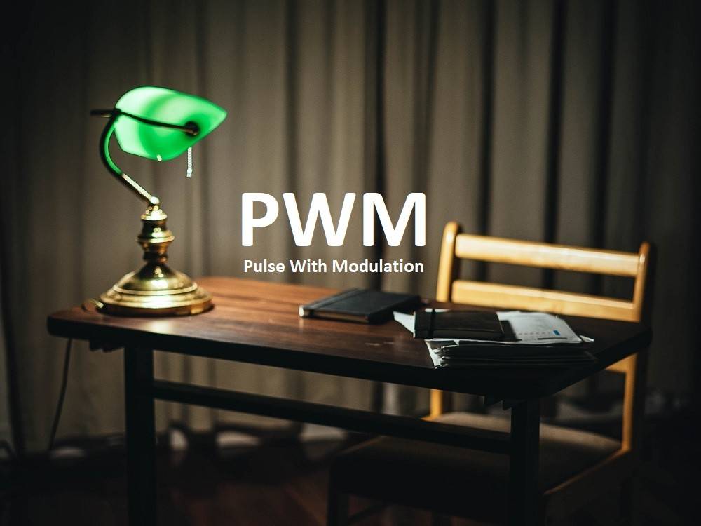 Regulación PWM en una lámpara de mesa