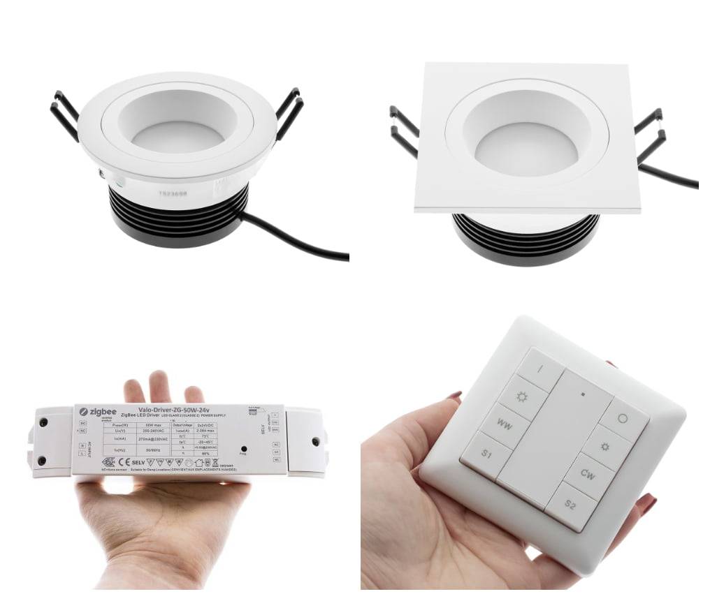 La iluminación del baño y otras zonas se controló mediante dispositivos Zigbee
