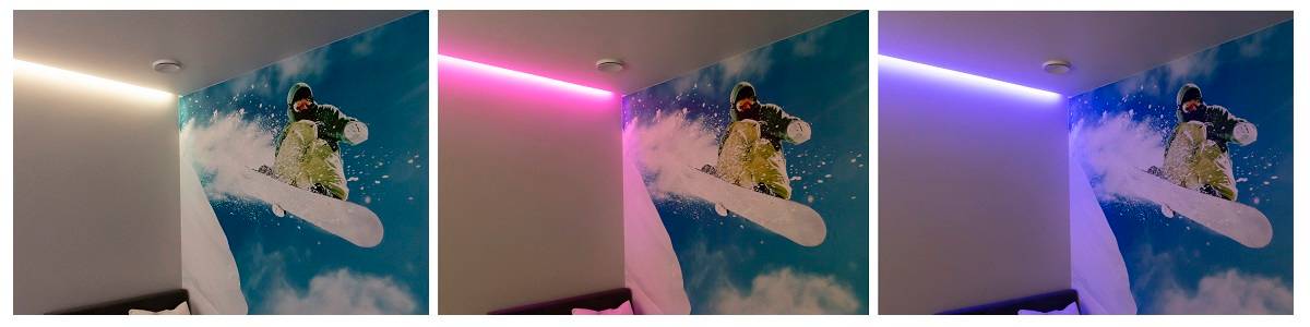 Las luces intermedias funcionan muy bien en la habitación de los niños