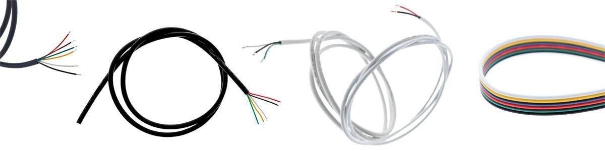 Fotos de los diferentes cables de instalación.