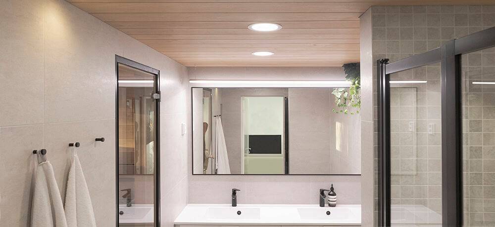 La renovación del baño incluirá la sustitución de la iluminación.