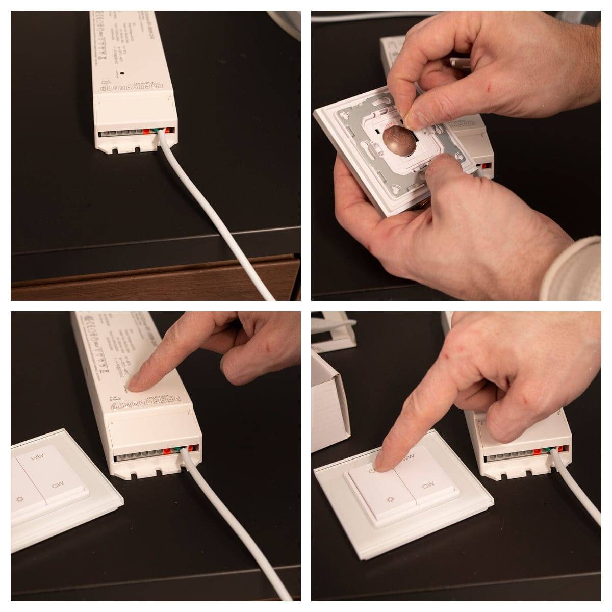 Las luces de la cocina se pueden controlar de forma inalámbrica con dispositivos ZIgbee o RF