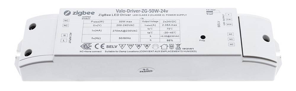 50W Zigbee CCT led transformador 24V