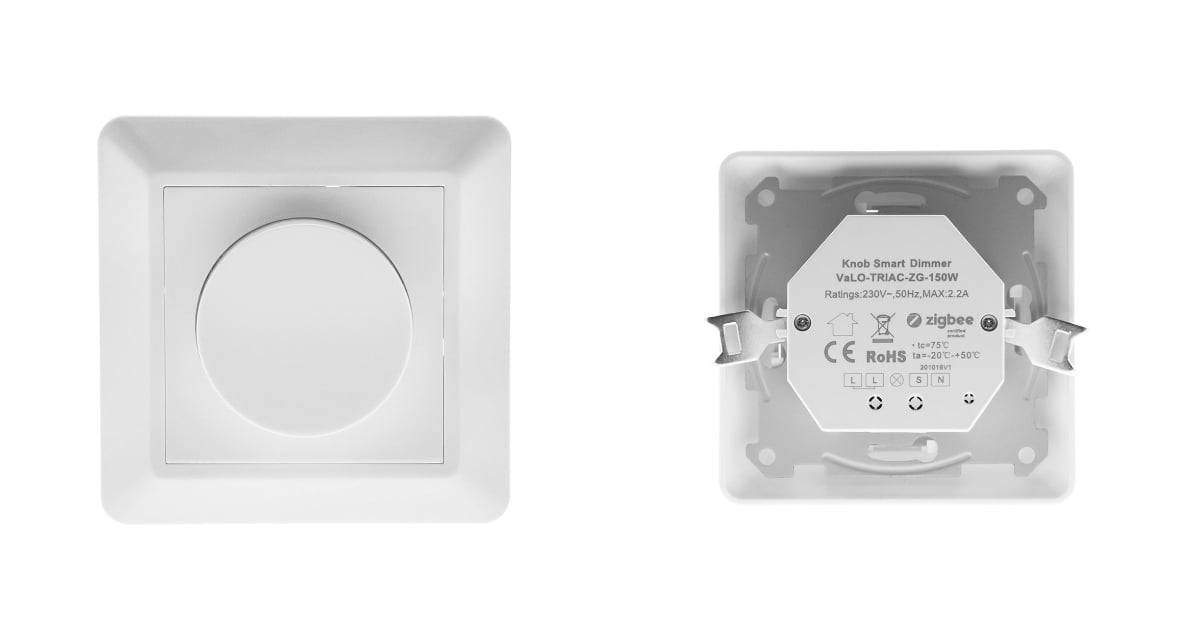 El emparejamiento se hace así con un controlador Triac 150w Zigbee con cable.